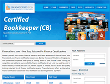 Tablet Screenshot of financecerts.com